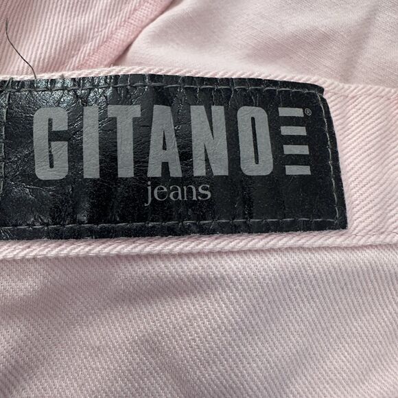 Vintage Gitano Pink High Rise Denim Shorts 90s Mom Jean Size 12 (Modern 8/10) - Picture 5 of 7